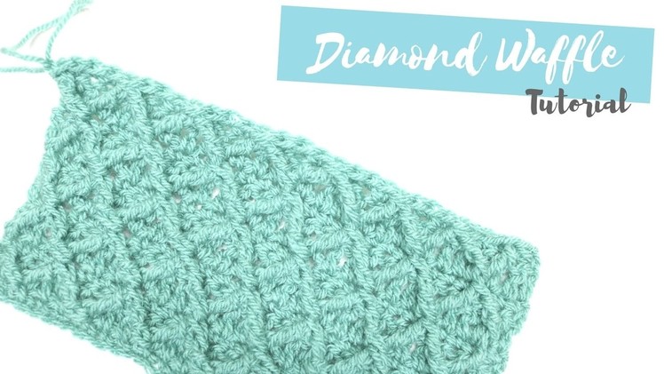 CROCHET: How to crochet the Diamond waffle stitch | Bella Coco