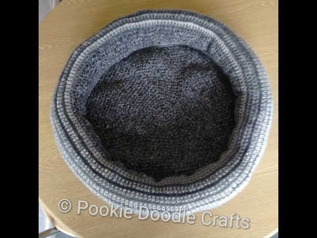 Crochet pet bed tutorial cat or dog. CAL.crochet along