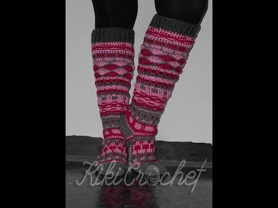 Crochet Scrappy Socks (pt2.3)