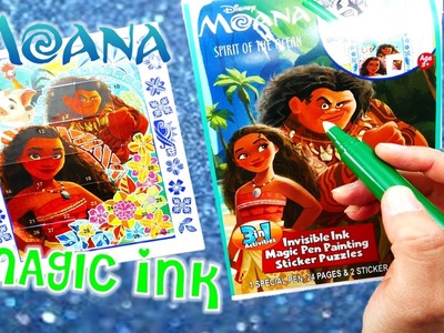 Disney Moana Movie Imagine Ink Coloring Book Rainbow Color Pen Surprise  | Evies Toy House