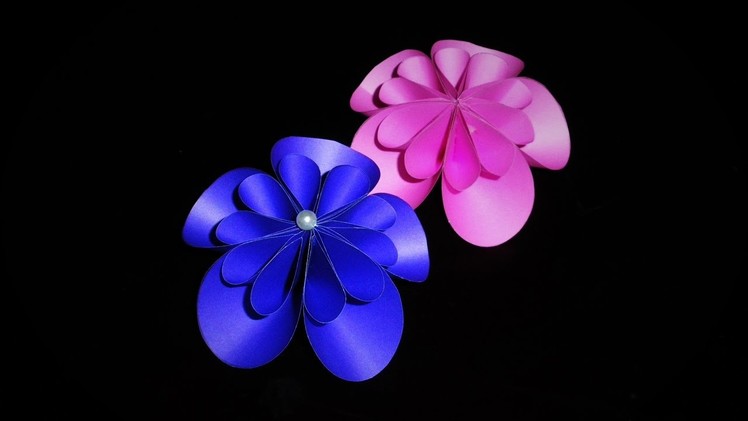 DIY Easy Simple | Flower Decoration | ( Made with Colorful Paper ) | Art Strategy |