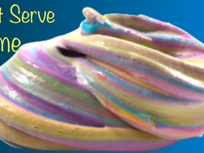 DIY Fluffy Soft Serve Rainbow Slime! How To Make Squishy Bubblegum Slime-No Borax or Baking soda