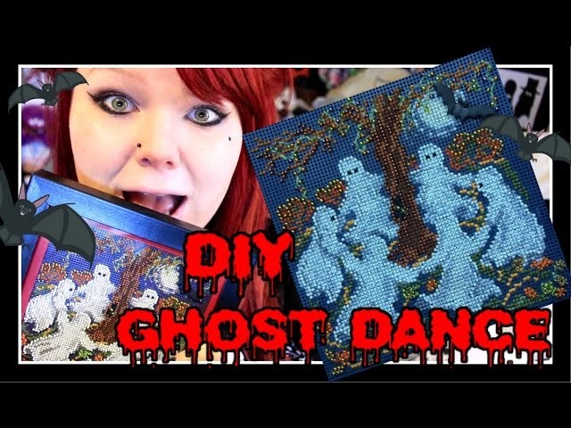 DIY GHOST DANCE CROSS-STITCH - Spooky Stitching and Framing (Buttons&Beads Autumn Series)