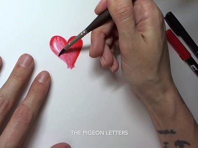 DIY Hand Lettered Heart Balloon | Valentine's Day Card Handmade Idea