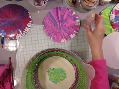 DIY Marbled Paper - Salad Spinner Technique! Great for Kids!