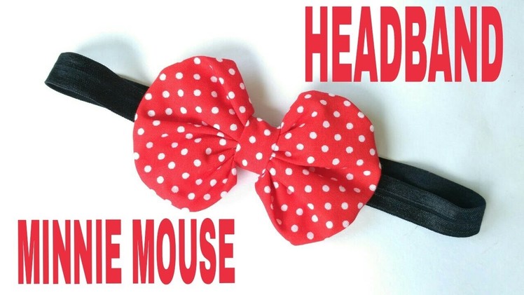 DIY Minnie Mouse Headband For Baby ala Elysia Handmade