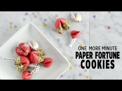 DIY Paper Fortune Cookies