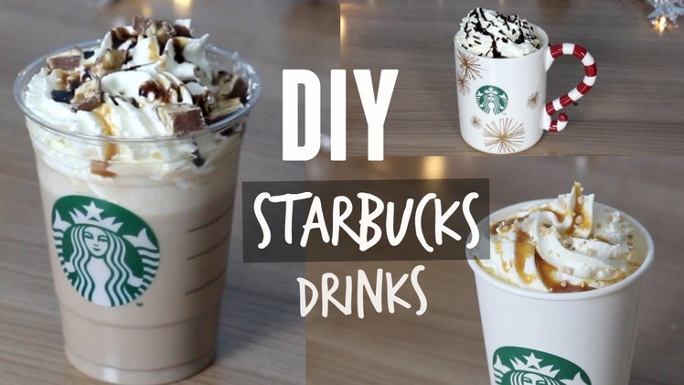 DIY STARBUCKS DRINKS - Toffe Nut Latte, White Hot Chocolate ⎮ Starbucks Getränke