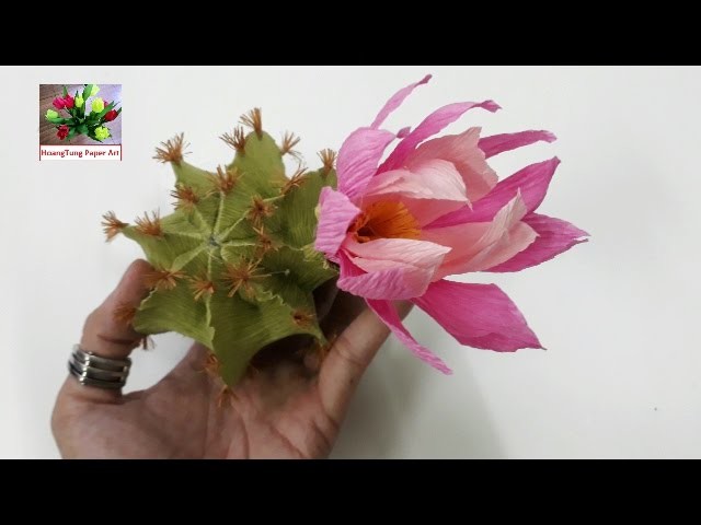 Dyi How To Make Paper Flower Cactus By Crepe Paper