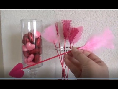 Easy Valentine's Day DIY, Cupid Arrows and more , with Dollar Tree Items  (valentine's day crafts)