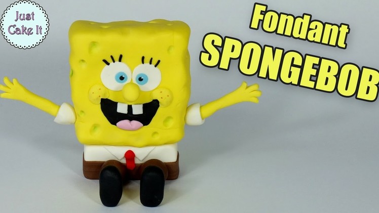 Fondant SPONGEBOB cake topper! How to make Spongebob figurine