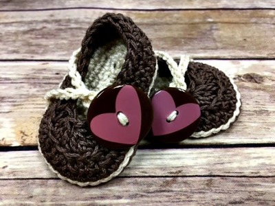 How to Crochet: Sweetheart Baby Shoes