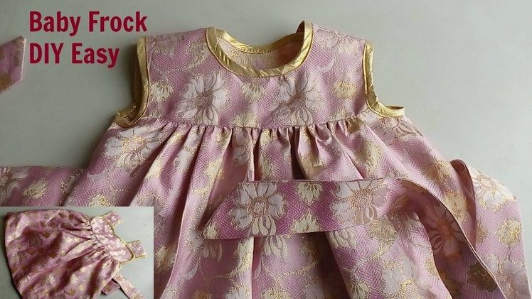 How to make a Baby Frock. Yoke Frock Design : Cutting. frock with frills. baby girl frock dress
