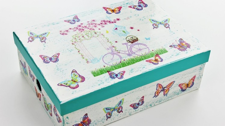 How to make a decoupage wooden box - Decoupage gift - Fast & Easy Tutorial - DIY