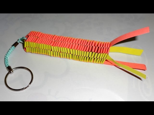 How to make a Paper keychain -- Easyway