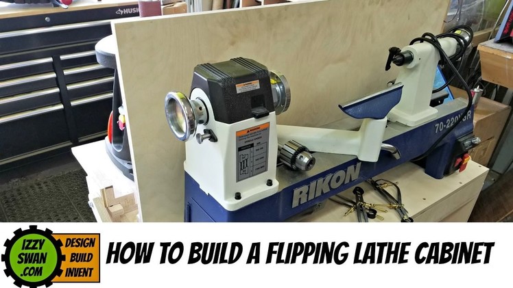 (how to make) a space saving flipping lathe cabinet