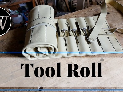 How To Make A Tool Roll From Leather for Woodworking Carving Chisels