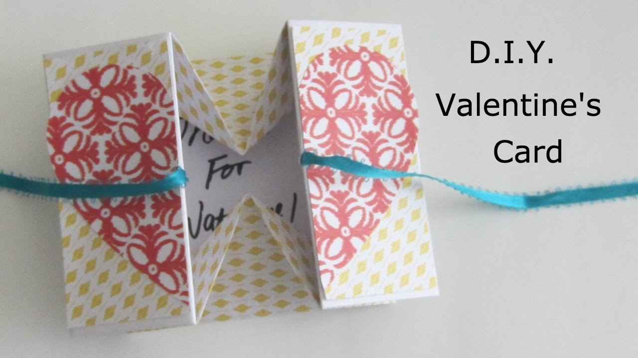 HOW TO MAKE ORIGAMI BOX VALENTINE'S CARD