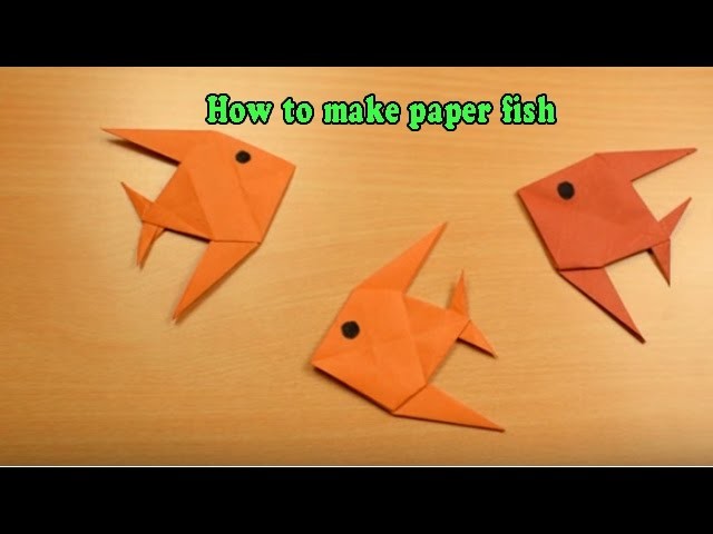 How to make paper fish | how to make paper fish easy | How to make an origami paper fish