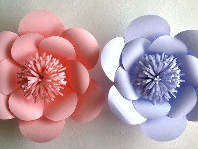 How To Make Paper Flowers - Paper Flower tutorial - Step by Step -