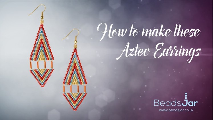 How to make these Aztec Earrings | Seed Beads