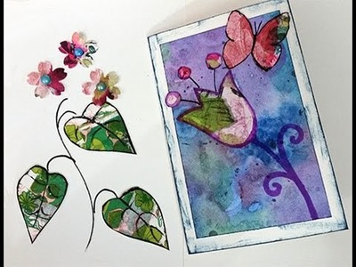 How to make uniqe embellishments for your mixed media projects