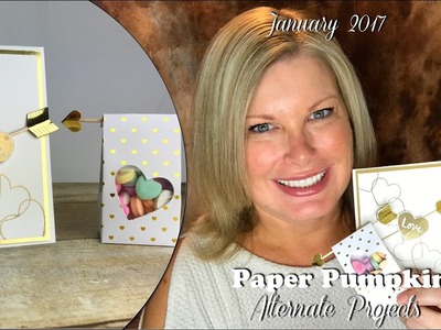 January 2017 Paper Pumpkin card kit Giveaway, & Alternate Card featuring Stampin Up