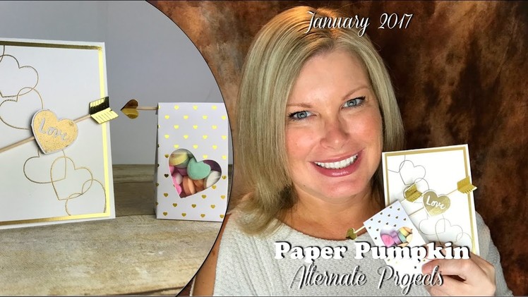 January 2017 Paper Pumpkin card kit Giveaway, & Alternate Card featuring Stampin Up