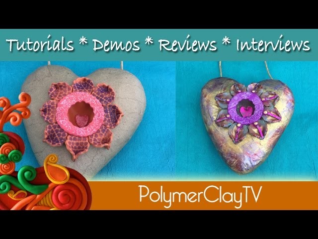 Learn how to make an altered heart with a shadowbox like window out of a paper mache heart