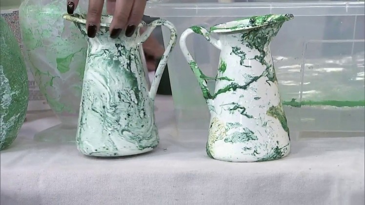 Make it Marble: A simple marbleizing DIY for pots and vases