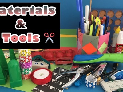 "MATERIALS & TOOLS" I use for my Origami and Crafts #700