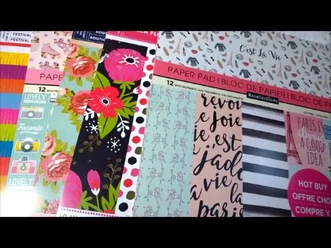 New Michaels Paper Pad Haul - Retro Diner, Blooming Flowers and Mexican Fiesta