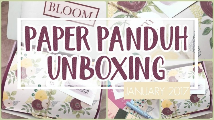 Paper Panduh Subscription ❤️ January 2017 Unboxing
