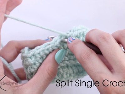 Split Single Crochet in Rounds