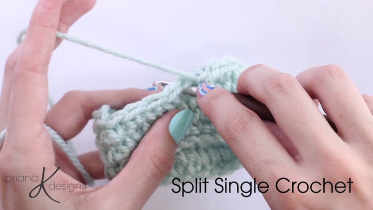 Split Single Crochet in Rounds