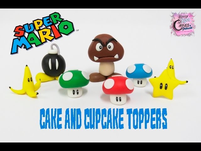 Super Mario Cake And Cupcake Toppers - FUN HOW TO