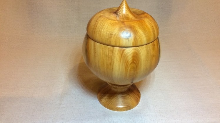 Wood turning - trying out a  different lid design for Jewelry box