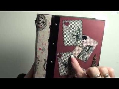 Alice in wonderland journal-scrapbook mini album tutorial