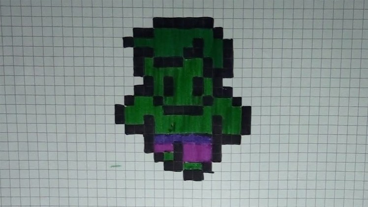 Comment dessiner Hulk Pixel Art
