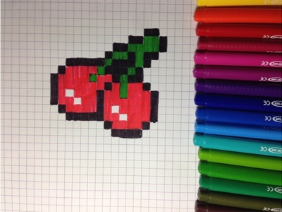 Comment dessiner une cerise Pixel Art