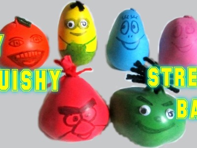 DIY Balloon Stress Ball  Palloncino Antistress Angry Birds Annoying Orange Barbapapa