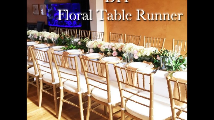 DIY Floral Table Runner