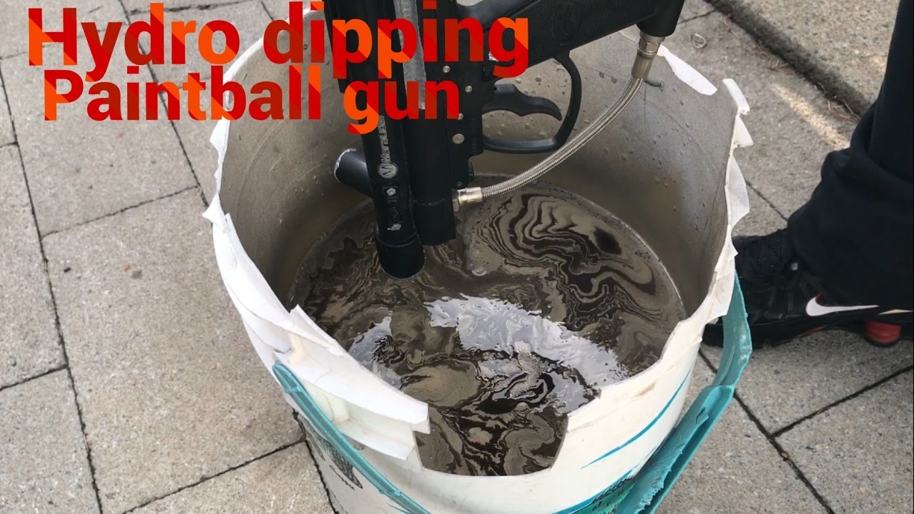 DIY Hydro dipping paintball gun easy and fun