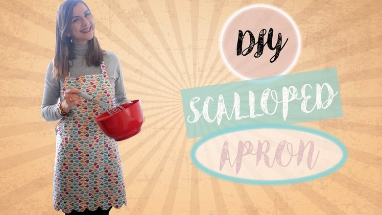 DIY Scalloped Edge Kitchen Apron | Easy Sewing Tutorial for Beginners | MVD