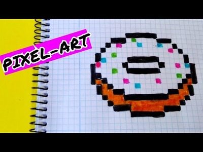 Draw Handmade Pixel Art- Como dibujar UN DONUT KAWAII