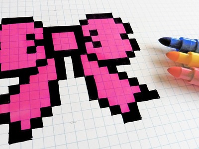 Handmade Pixel Art - How To Draw hair Tie #pixelart
