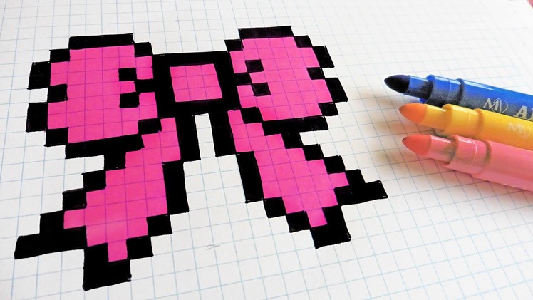 Handmade Pixel Art - How To Draw hair Tie #pixelart