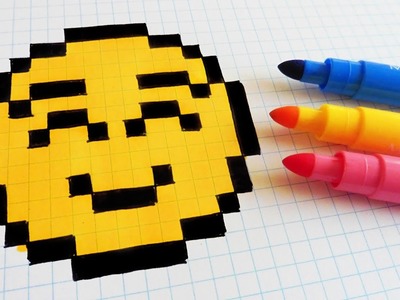 Handmade Pixel Art - How To Draw a Emoji #pixelart