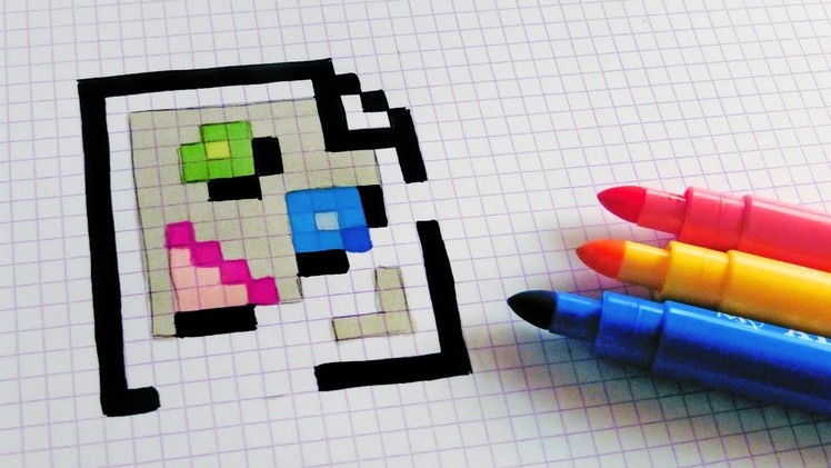 Handmade Pixel Art - How To Draw No Image Available icon  #pixelart