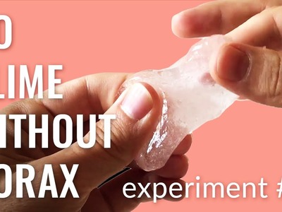 How To Do Crystal Clear Slime Without Borax - Do It Yourself Slime   Experiment #3